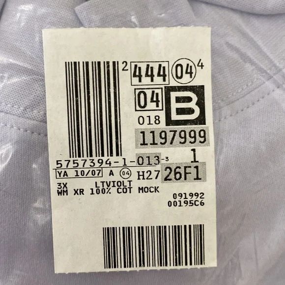 Lands’ End Light Violet Mock Turtleneck - Picture 2 of 4